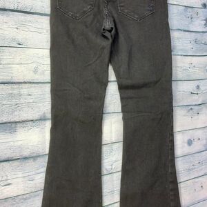 Rockin C Flare Jeans Faded Distressed Black Sz 25